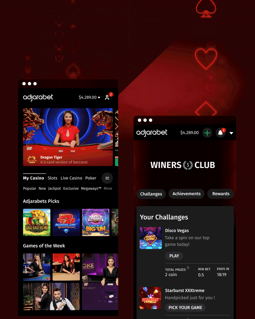 Adjarabet Casino Lobby Experience