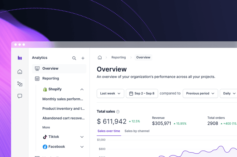 Commerce AI Analytics Interface
